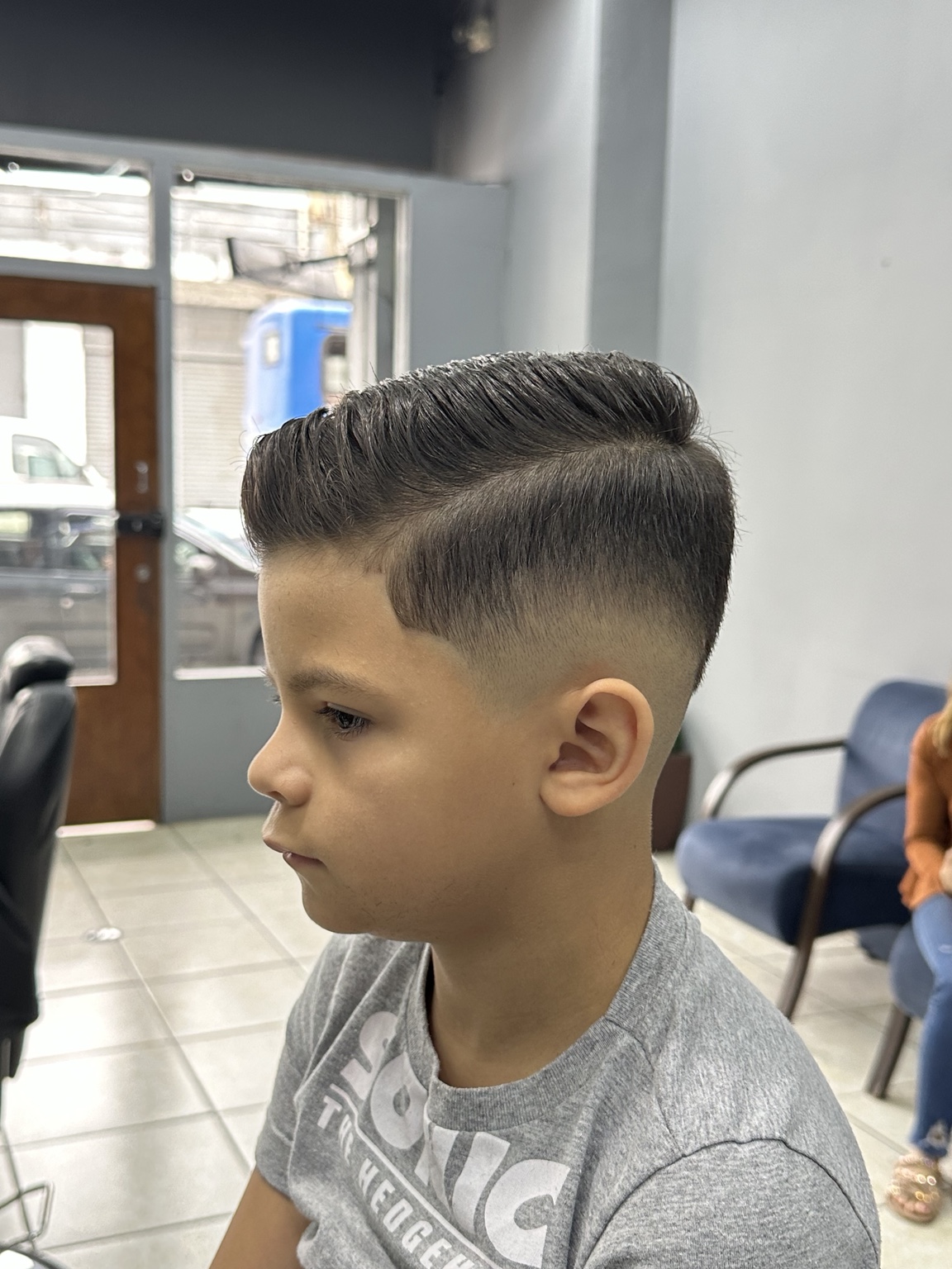 Corte infantil feito na Barbearia Calcki